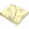 Клеенка подкладная Inseense с ПВХ-покрытием 50х70 см, c тесьмой, желтая с рисунком