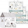 Inseense подгузники-трусики XL 12-17 кг  34 шт х 3 упаковки V5S + подарочный домик "Добрая сказка" (картон)